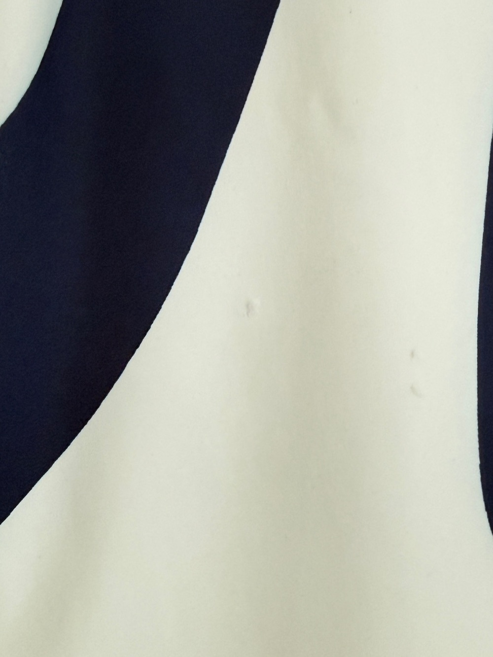 Dior White and Navy Athletic Half-Zip Pullover with Star Graphic - Picture 4 of 4